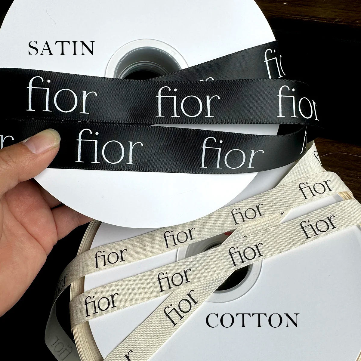 100 Yards Personalized Printed Polyester Satin Ribbon | Custom Logo, Wedding, Birthday