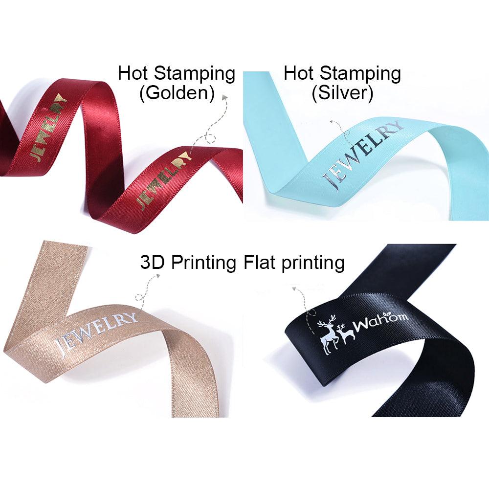 100 Yards Personalized Printed Polyester Satin Ribbon | Custom Logo, Wedding, Birthday - Wholesale Customized Store